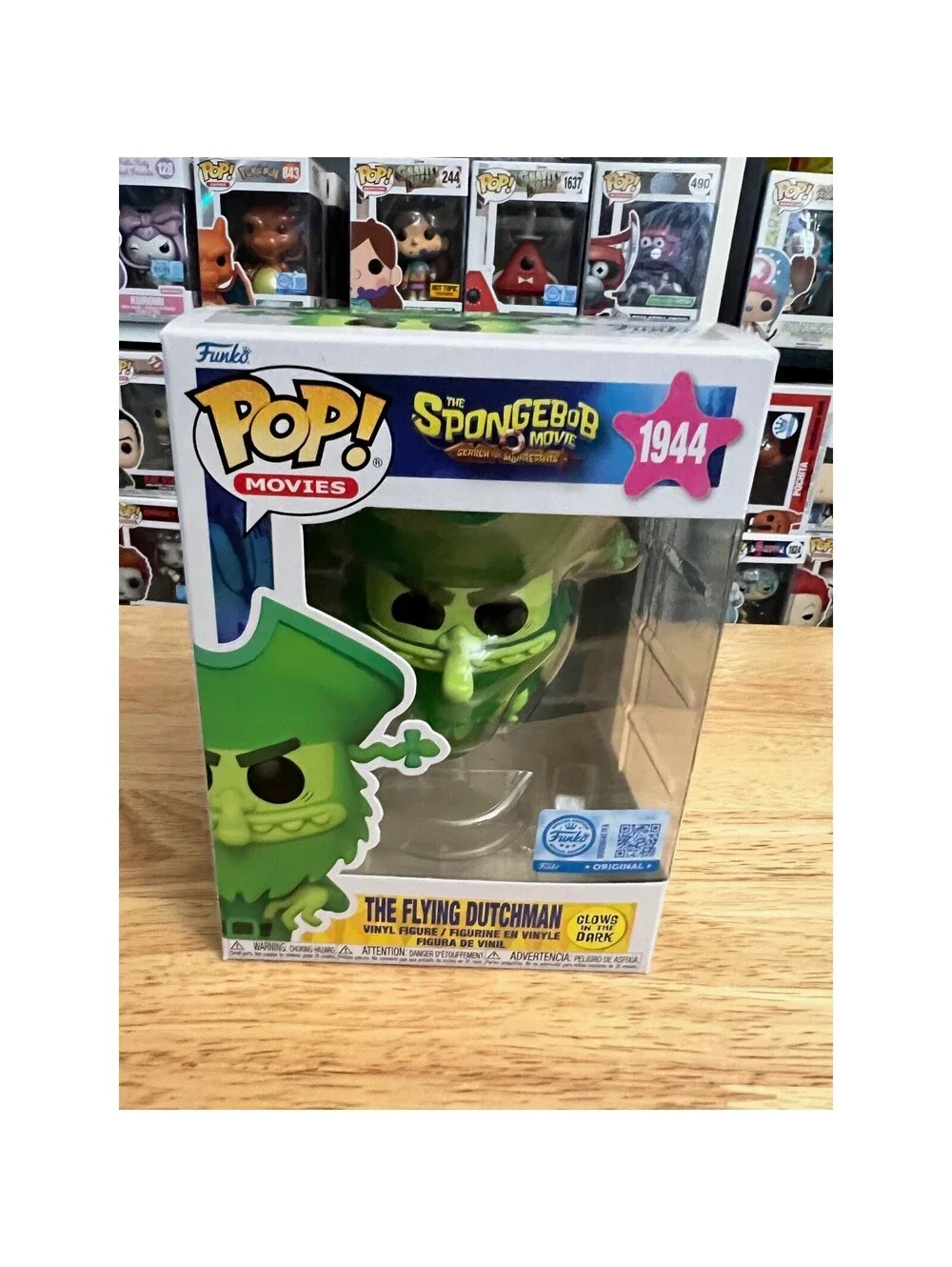 NEW IN HAND GLOW EXC Flying Dutchman Funko Pop #1944 Spongebob Squarepants TV